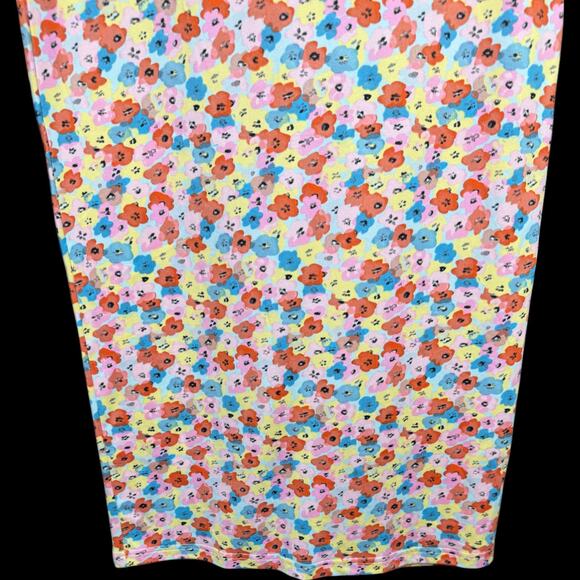 Vero Moda Floral Print Pencil Skirt Small Multi Polyester Blend NWT Stretch Midi - Picture 3 of 11